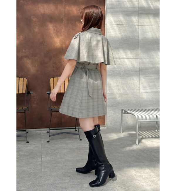 dazzlin「【WEB限定カラーあり】ケープトレンチミニワンピース」|ワンピース|