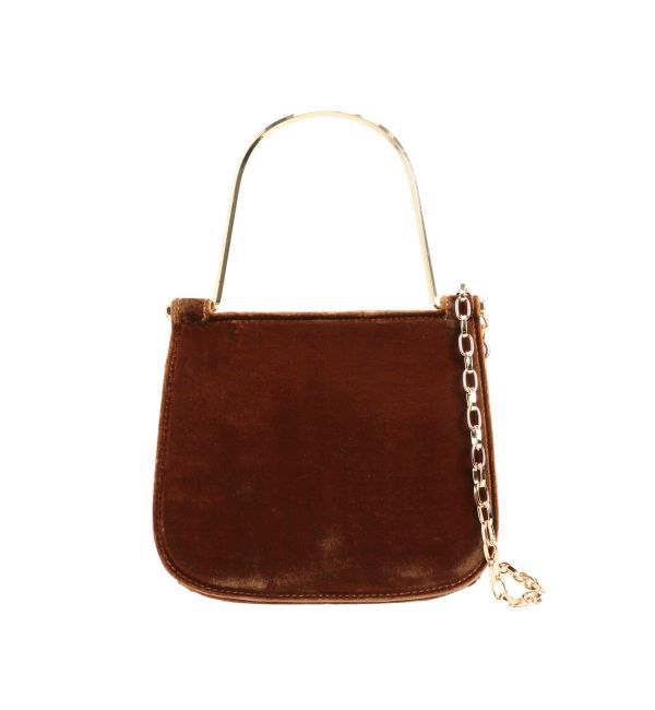 dazzlin「【キャセリーニ】Metal handle minibag」|ハンドバッグ|ブラウン