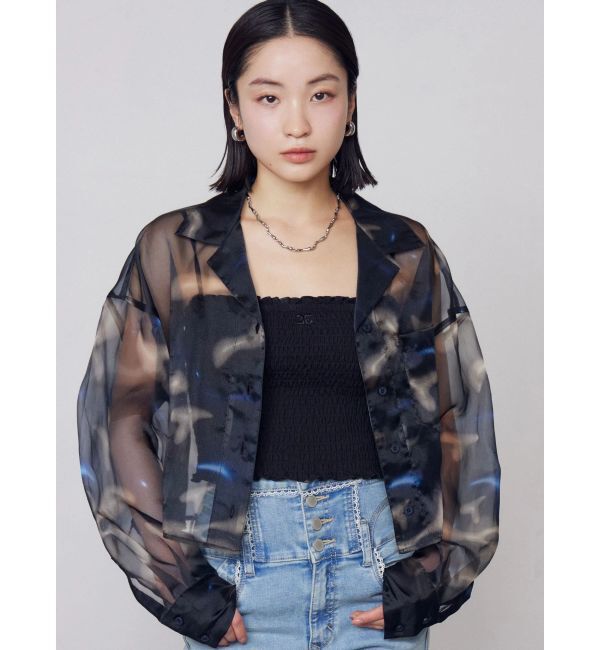 EMODA「【NEWカラー登場！】エアリーショートシャツ」|シャツ・ブラウス|