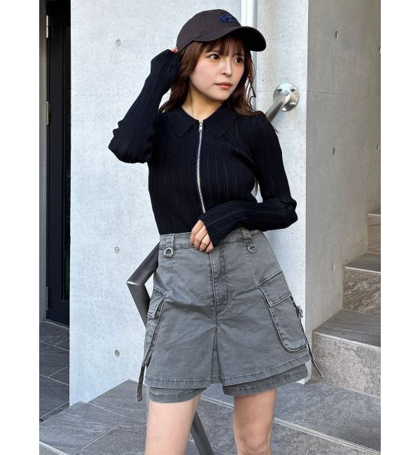 MURUA「ウォッシュカーゴスカートパンツ」|その他|