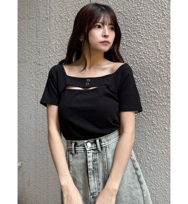 MURUA「2WAYレイヤードライクトップス」|Tシャツ・カットソー|