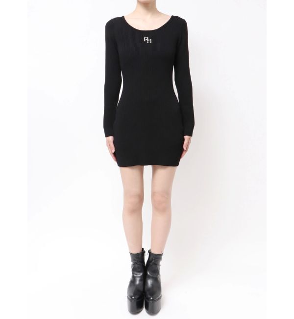 GYDA「GGプレート long sleeveニットワンピース」|ワンピース|