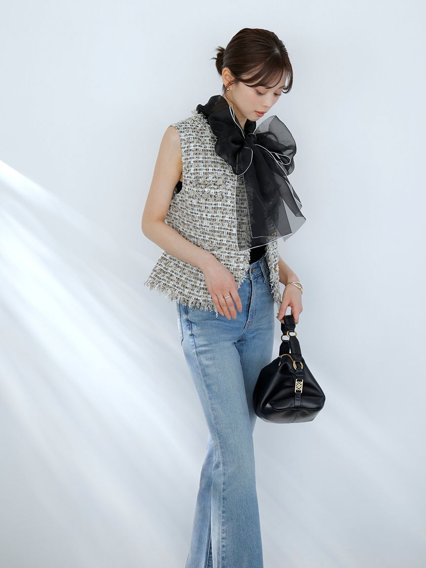 SNIDEL「【STYLE UP PANTS】フレアデニム」|デニム|