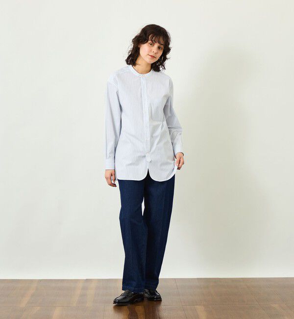 MACKINTOSH PHILOSOPHY「GREY LABEL バンドカラーパターンドシャツ」|シャツ・ブラウス|