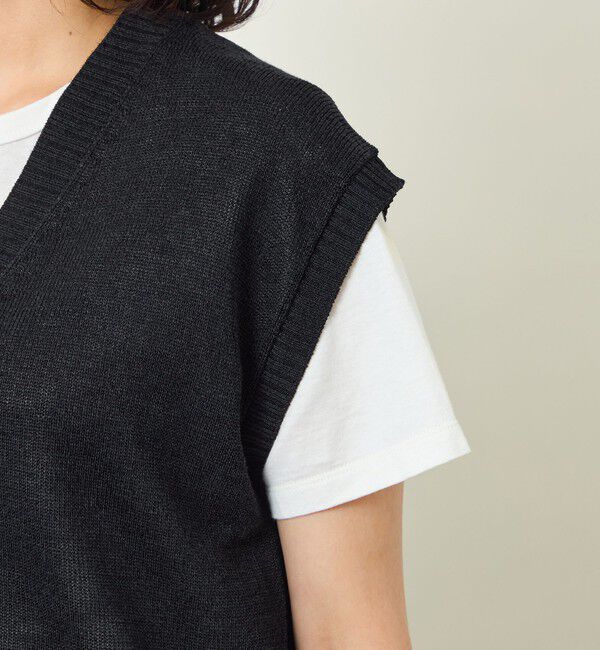 MACKINTOSH PHILOSOPHY「GREY LABEL ペーパーヤーンニットベスト」|ニット・セーター|