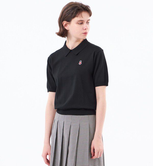 MACKINTOSH PHILOSOPHY「【WEB&一部店舗限定】バッキンガムベア ポロカラーニット」|ニット・セーター|ブラック