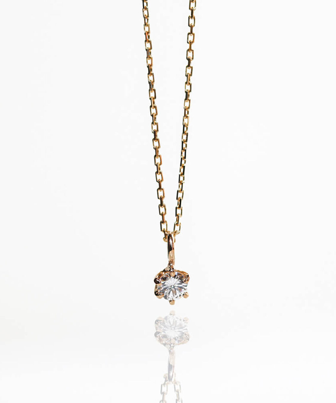  「一石 ダイヤモンド 0.05ct ネックレス | K10YG〈Web限定〉」|ネックレス|K10 イエローゴールド
