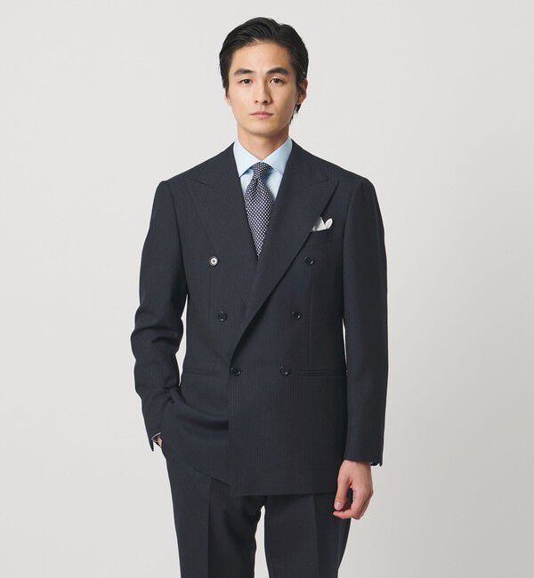 UNITED ARROWS「FOX BROTHERS ストライプ ダブル 6ボタン スーツ MC-MODEL」|スーツ|