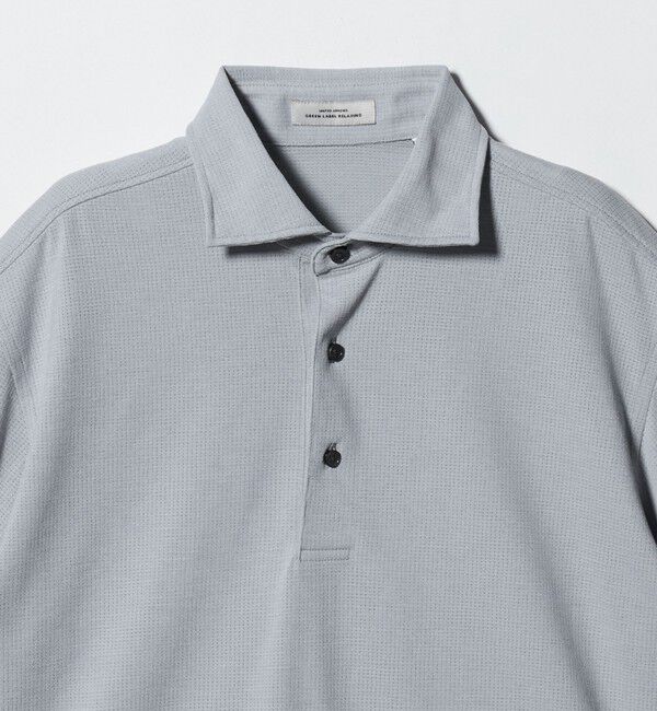 UNITED ARROWS green label relaxing「プライムフレックス ドット メッシュ カッタウェイ ビズポロ ポロシャツ -ストレッチ・吸水速乾・通気性-」|ポロシャツ|