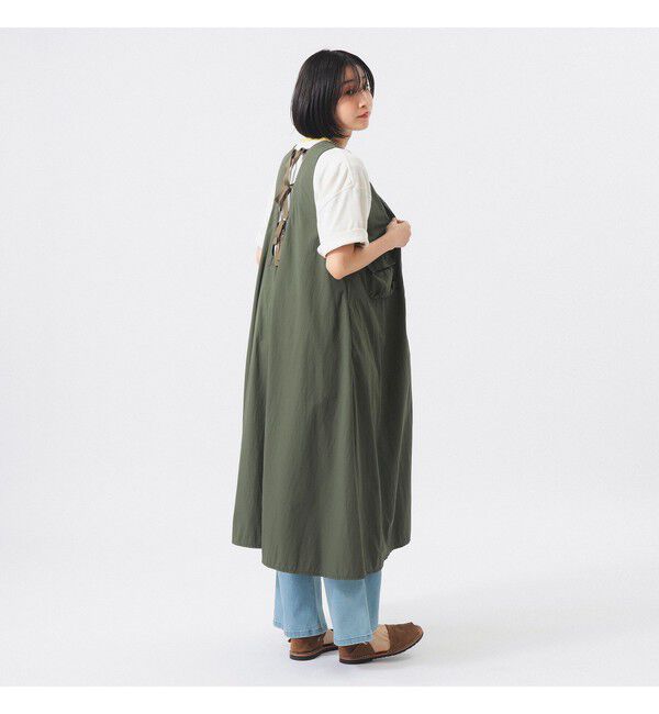 BEAMSBOY「ナイロン タッサー C-1 ノースリーブ ワンピース」|ワンピース|