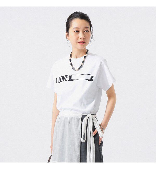 BEAMSBOY「【別注】Champion / プリント Tシャツ」|Tシャツ・カットソー|WHITE