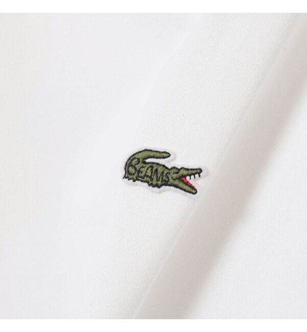 BEAMS「BEAMS｜【別注】LACOSTE / ロゴ Tシャツ｜50周年 別注アイテム｜ヘビー天竺素材｜バックプリント」|Tシャツ・カットソー|