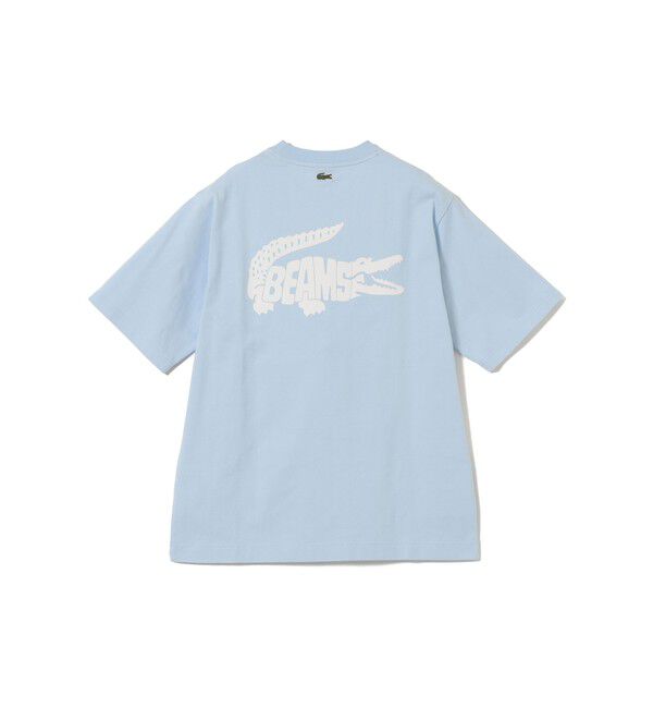 BEAMS「BEAMS｜【別注】LACOSTE / ロゴ Tシャツ｜50周年 別注アイテム｜ヘビー天竺素材｜バックプリント」|Tシャツ・カットソー|
