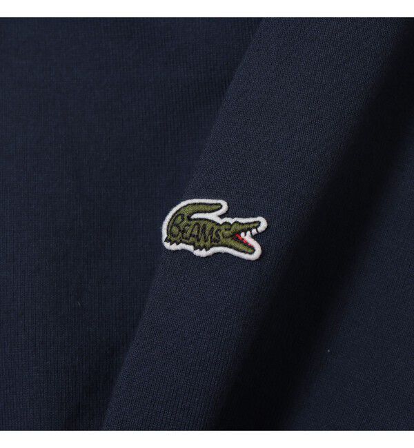 BEAMS「BEAMS｜【別注】LACOSTE / ロゴ Tシャツ｜50周年 別注アイテム｜ヘビー天竺素材｜バックプリント」|Tシャツ・カットソー|