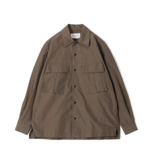 TOMORROWLAND MENS「コットンシルク ダブルポケット シャツブルゾン」|シャツ・ブラウス|55 カーキ