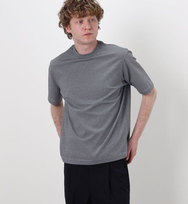 TOMORROWLAND MENS「コットンポリエステルストレッチ ハーフスリーブカットソー」|Tシャツ・カットソー|