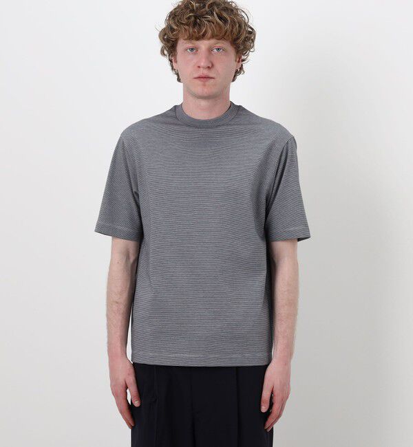 TOMORROWLAND MENS「コットンポリエステルストレッチ ハーフスリーブカットソー」|Tシャツ・カットソー|