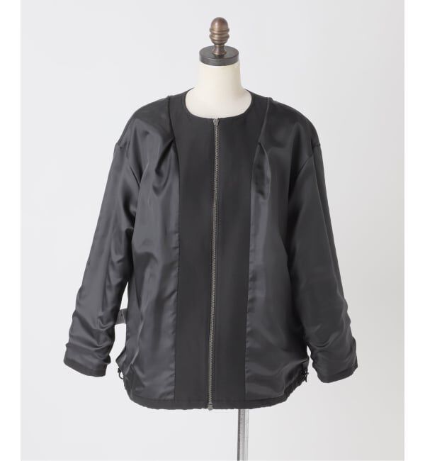 JOURNAL STANDARD「グログランノーカラーコクーンコート」|ノーカラーコート|