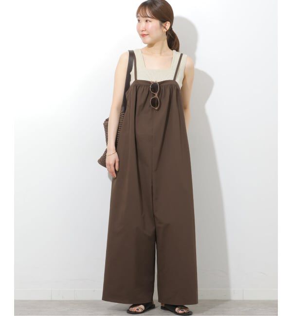 JOURNAL STANDARD relume「ジャージーギャザーサロペット」|オールインワン|