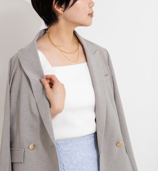 NOLLEY'S sophi「《手洗い可能》総針ニットキャミ」|ニット・セーター|ホワイト