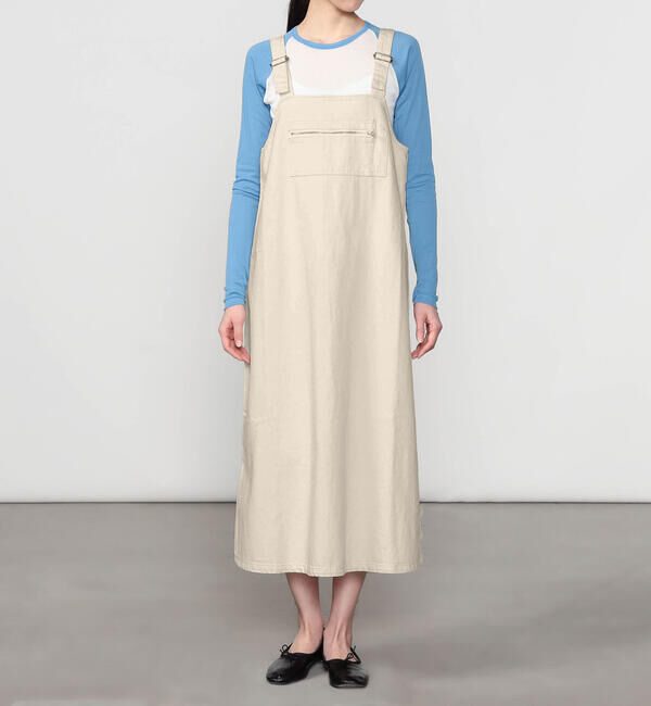 DANTON「DANTON | カツラギコットン サロペットスカート WOMEN」|スカート|ECRU