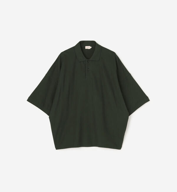  「handvaerk | コットンピケ ビッグポロシャツ MEN」|ポロシャツ|