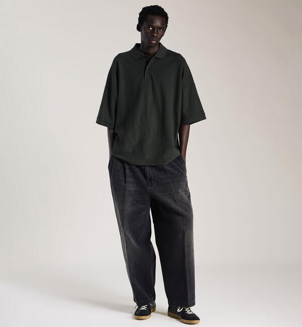  「handvaerk | コットンピケ ビッグポロシャツ MEN」|ポロシャツ|