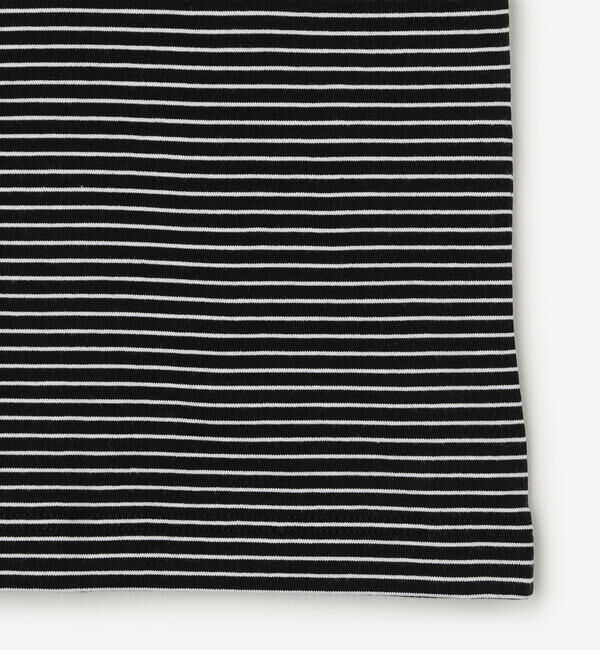 handvaerk「handvaerk | 60/2 クルーネック半袖Tシャツ STRIPE WOMEN」|Tシャツ・カットソー|