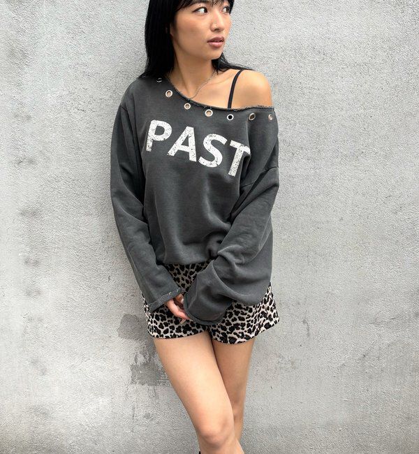  「アイレットオフショルロゴスウェット」|Tシャツ・カットソー|