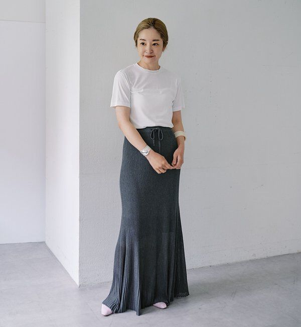  「【LUALY】シアープレーンチビTee」|Tシャツ・カットソー|