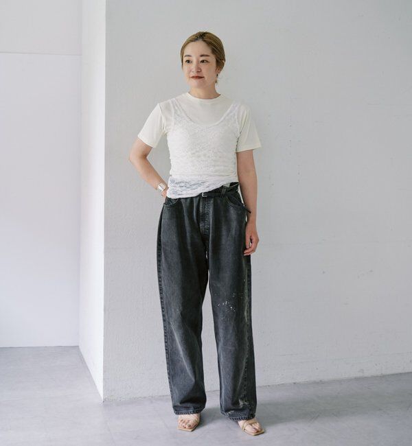  「【LUALY】シアープレーンチビTee」|Tシャツ・カットソー|