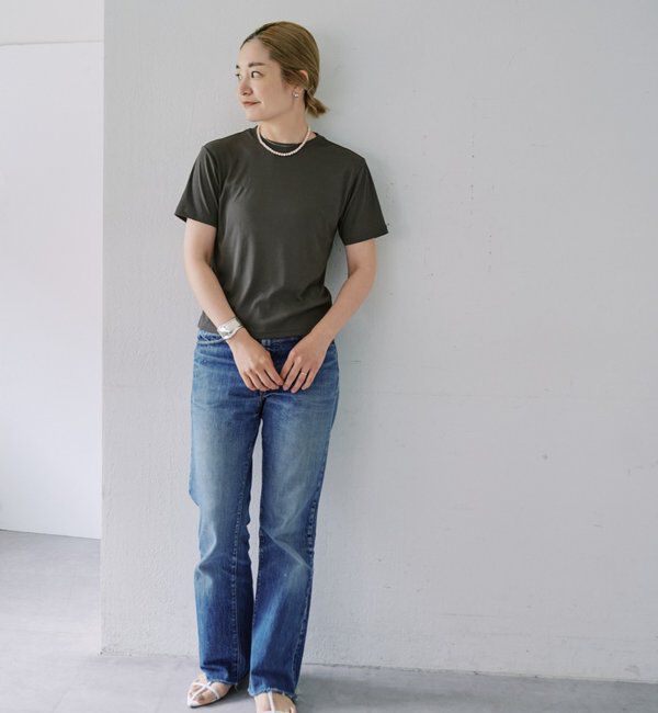  「【LUALY】シアープレーンチビTee」|Tシャツ・カットソー|