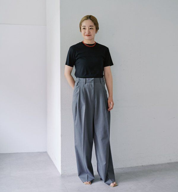  「【LUALY】シアープレーンチビTee」|Tシャツ・カットソー|
