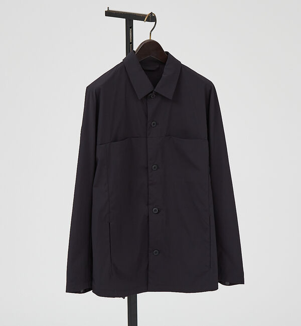 ABAHOUSE「【セットアップ対応】TUCK＆DARTS シャツブルゾン / ドルマンスリーブ」|シャツ・ブラウス|ブラック