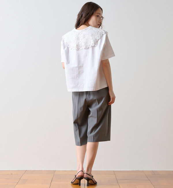 TIARA「レースカラーTシャツ」|Tシャツ・カットソー|
