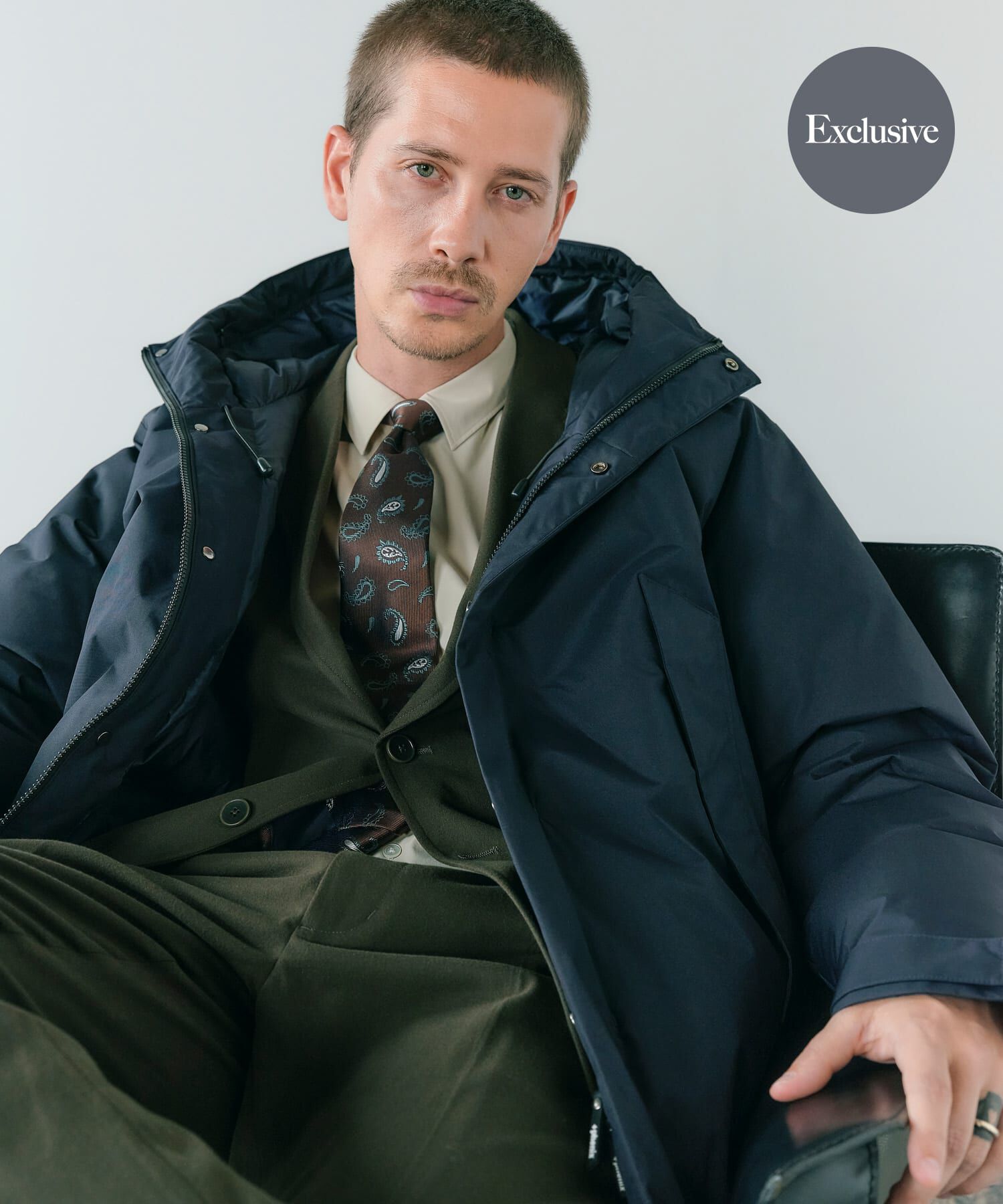 URBAN RESEARCH ROSSO「『別注』+phenix　WINDSTOPPER by GORE-TEX LABS ダウンジャケット」|ダウン|ネイビー