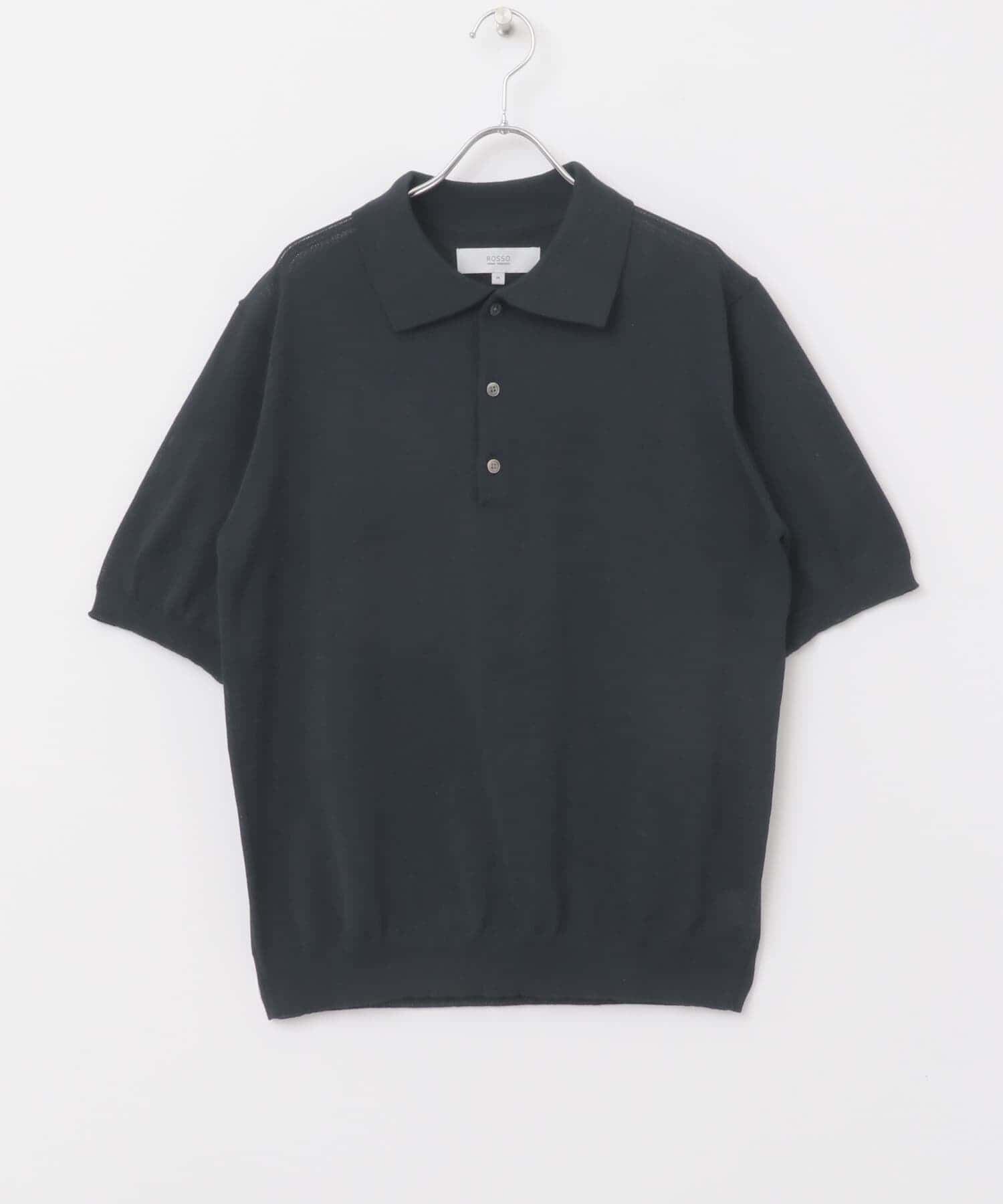 URBAN RESEARCH ROSSO「『UR TECH』AIRDRY半袖ニットポロ」|ポロシャツ|