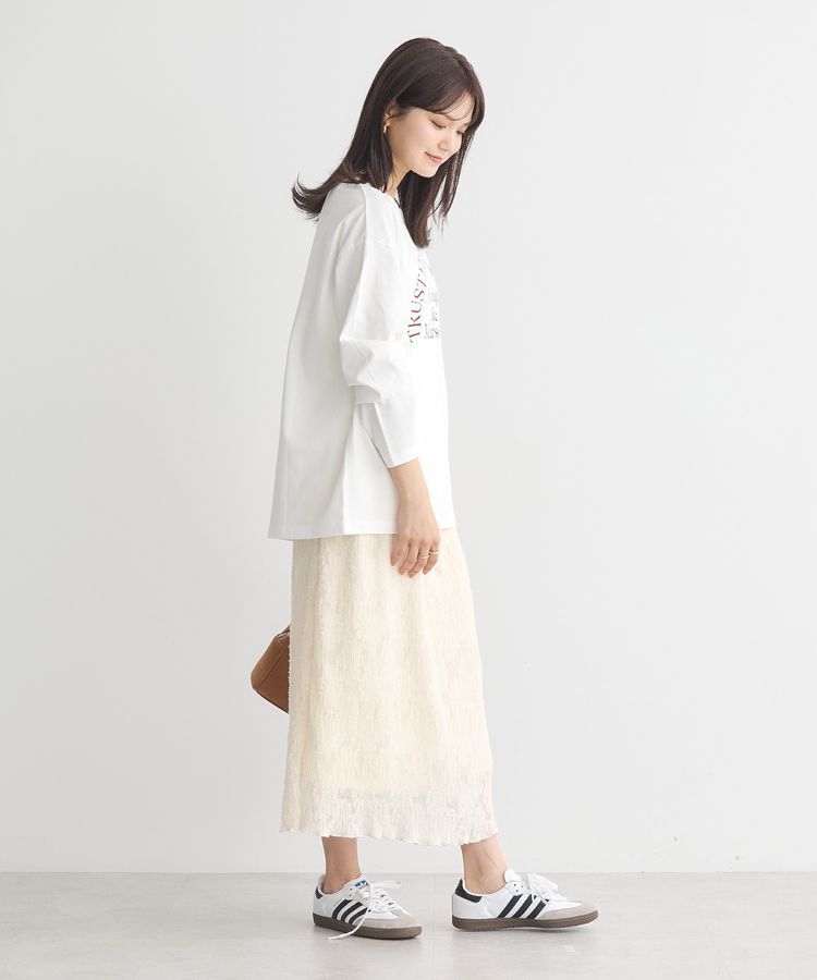 earth music&ecology「マジョリカプリーツナロースカート」|タイト|