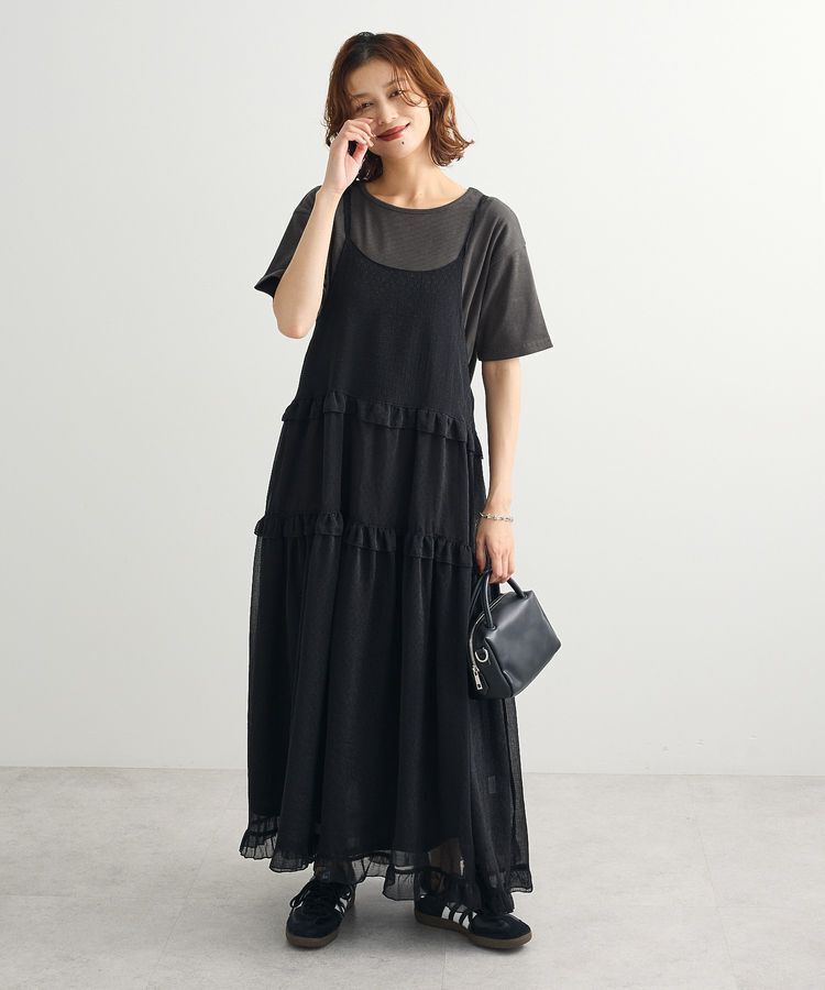 Green Parks「・Petit Fleur シアーティアードキャミワンピ」|ワンピース|