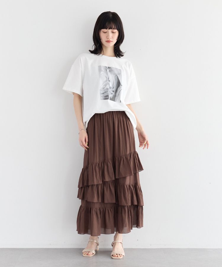 YECCA VECCA「<<UVカット>>フォトプリントTee」|Tシャツ・カットソー|