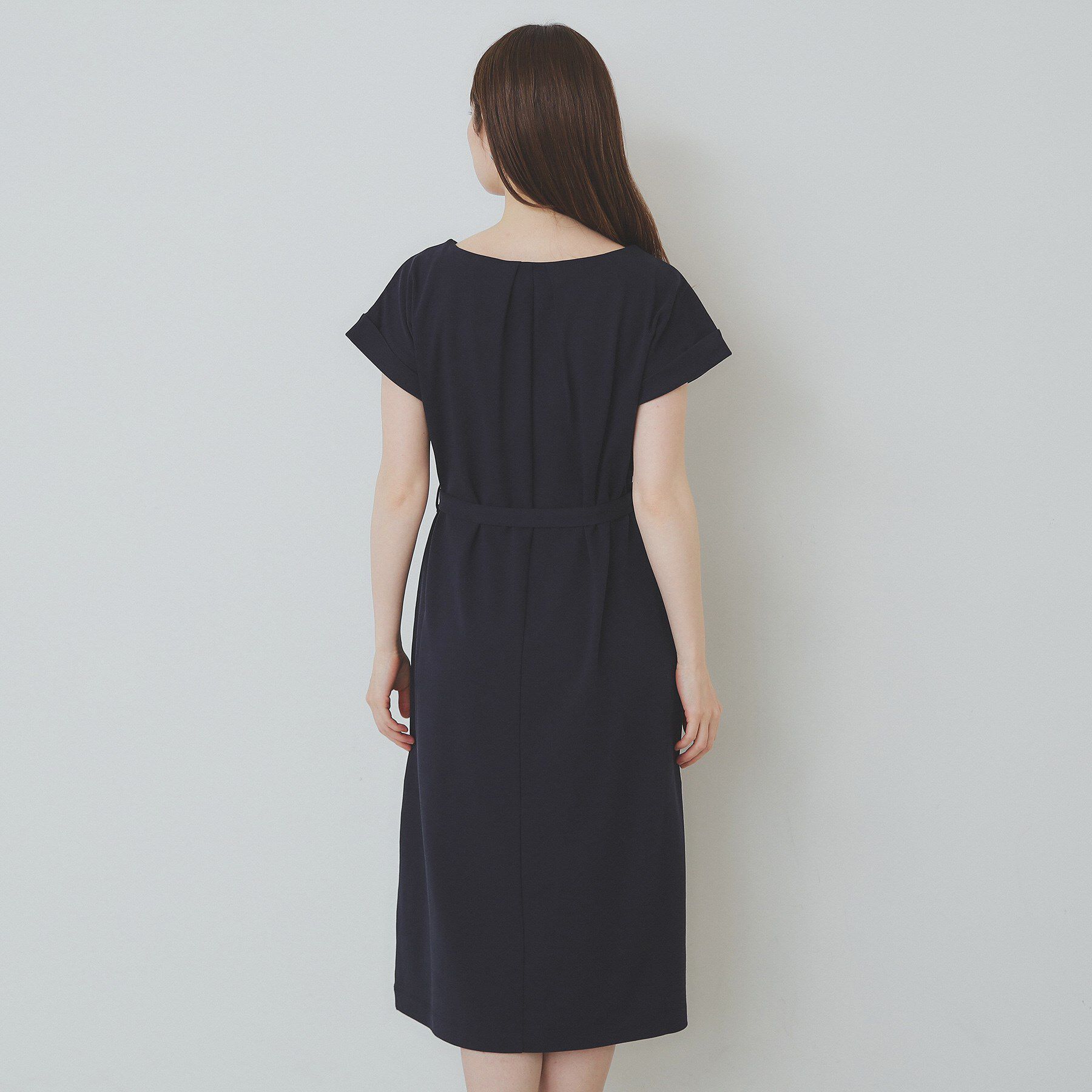 index「《5色展開／XS-3Lサイズ》Iラインシルエットワンピース【UV／接触冷感／洗濯機洗い可】」|ワンピース|