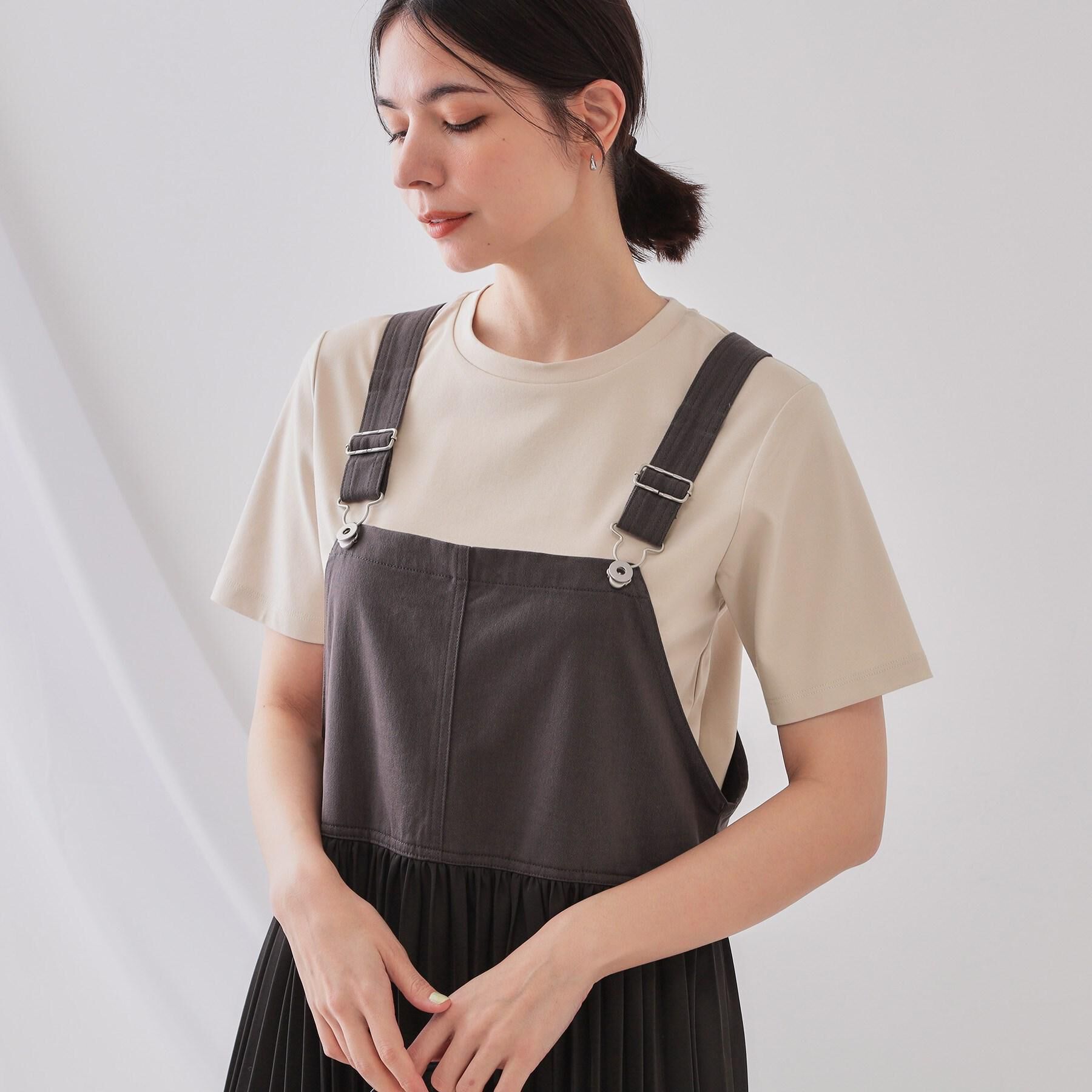OPAQUE.CLIP「《5色展開／SS-LLサイズ》ベーシックTシャツ【UV／接触冷感／洗濯機洗い可】」|Tシャツ・カットソー|