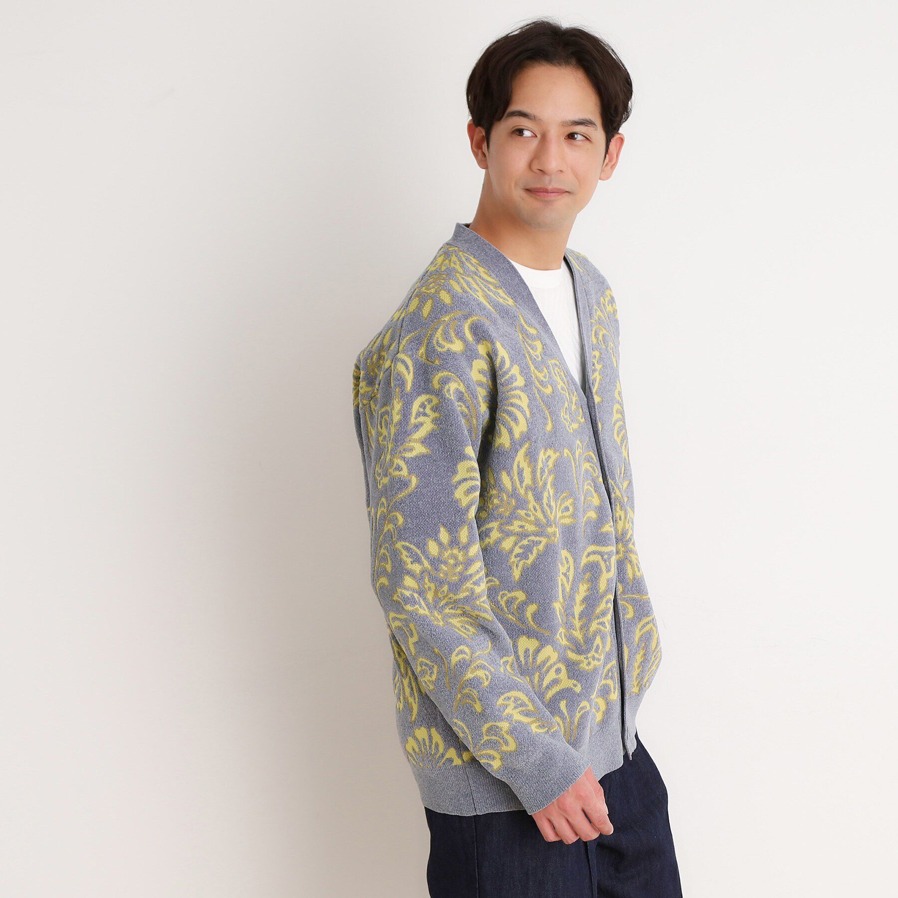 THE SHOP TK「ジャカード モールニット カーディガン」|カーディガン|