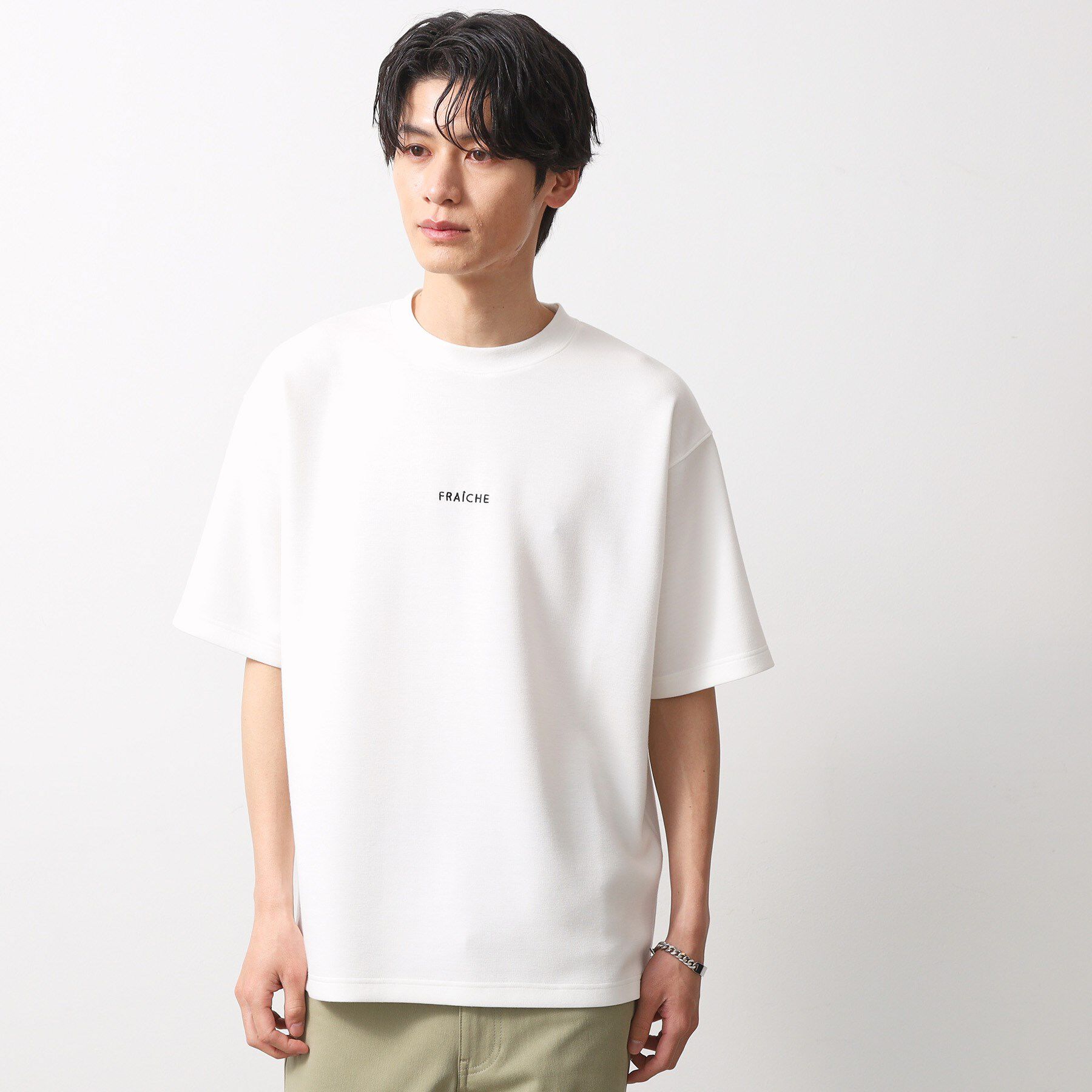 THE SHOP TK「ボタニカル柄 ビッグシルエット 半袖Ｔシャツ 洗濯機OK」|Tシャツ・カットソー|