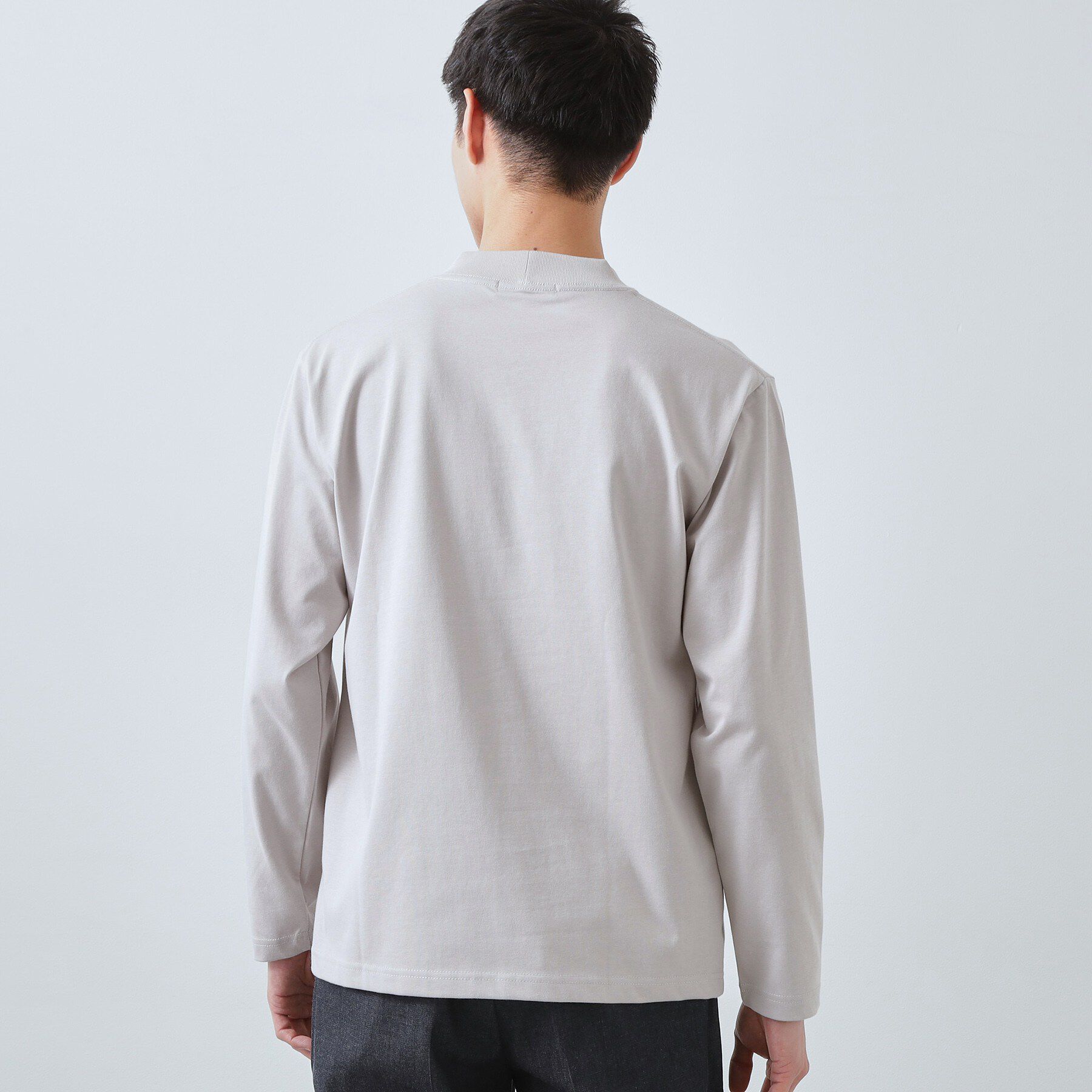 THE SHOP TK「【ジャケットインにもおすすめ】きれいめ長袖Tシャツ 洗濯機OK」|Tシャツ・カットソー|