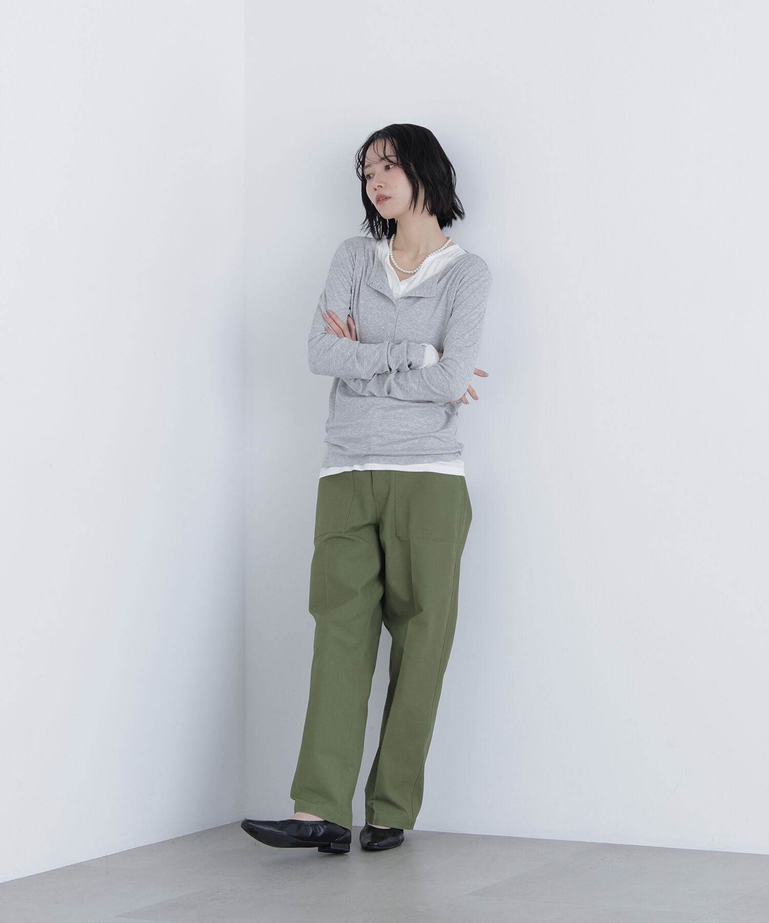  「〈N.〉ヘンリーネックカットソー」|Tシャツ・カットソー|