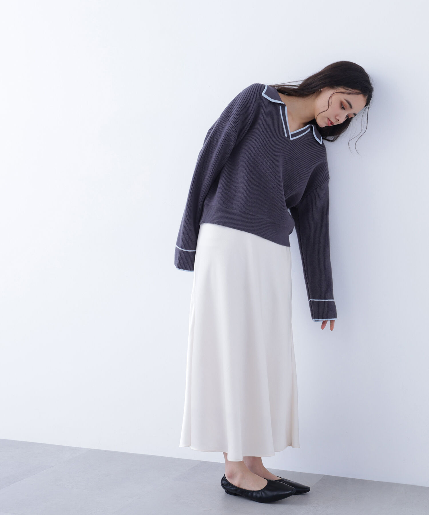  「〈N.〉ラインスキッパーニット」|ニット・セーター|