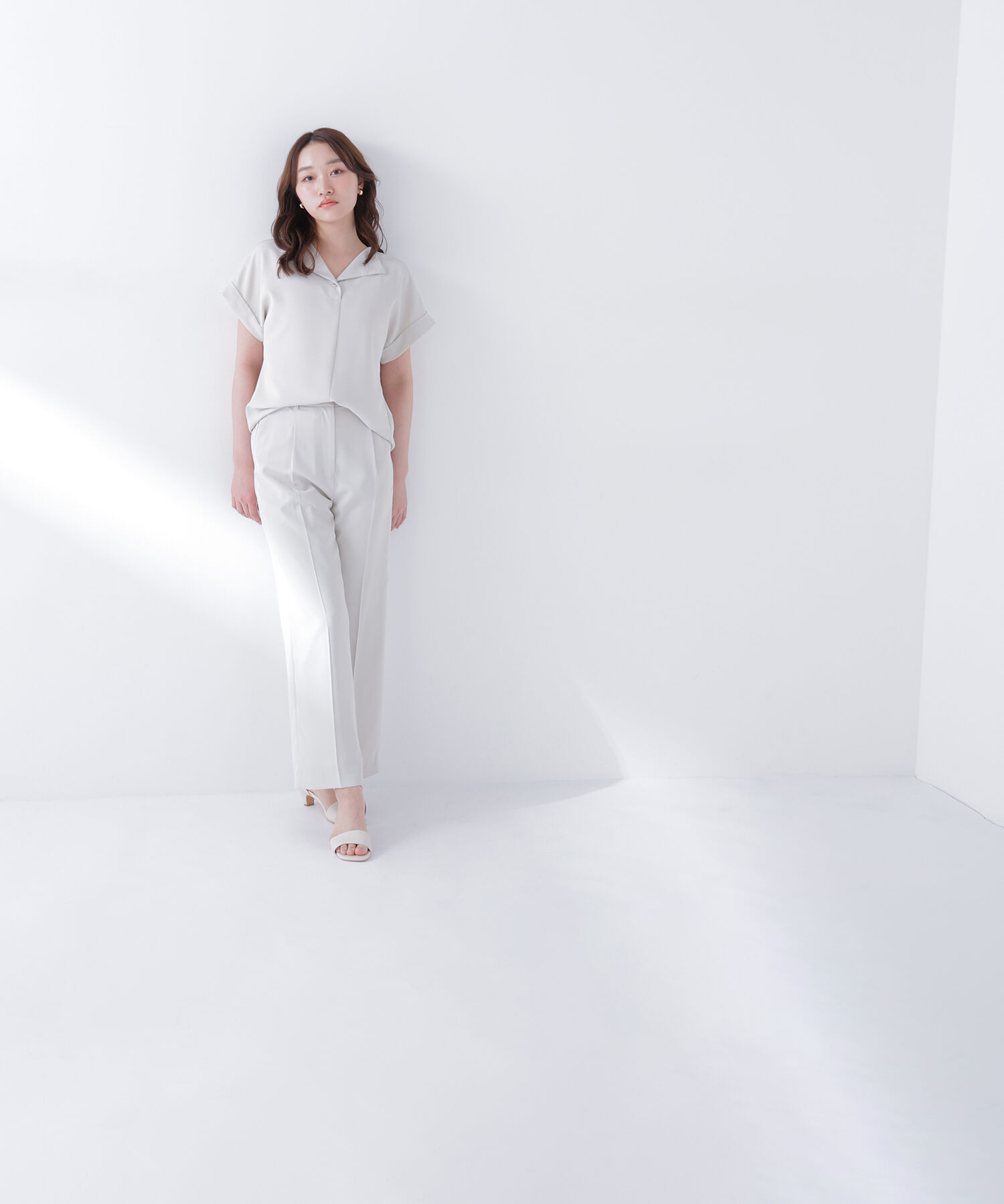  「クリアツイル SETUP タックワイドパンツ」|その他|