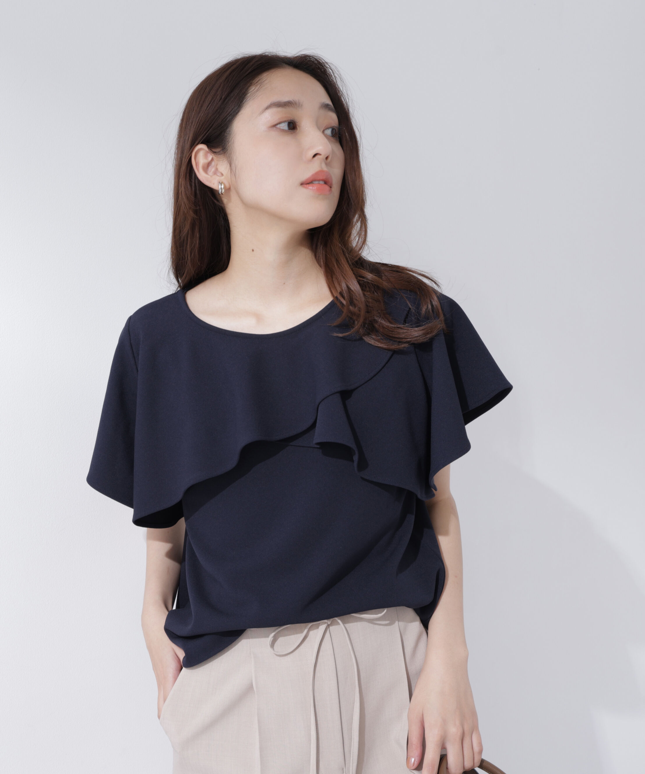  「カットジョーゼットトップス」|Tシャツ・カットソー|
