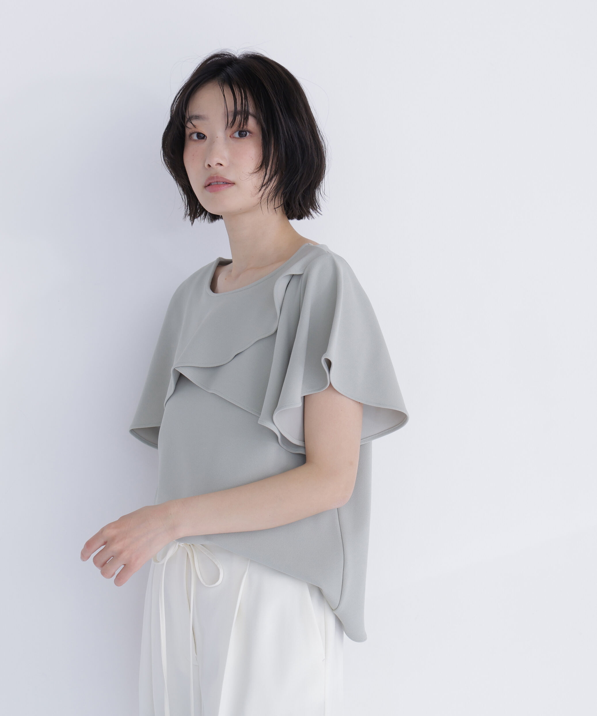  「カットジョーゼットトップス」|Tシャツ・カットソー|